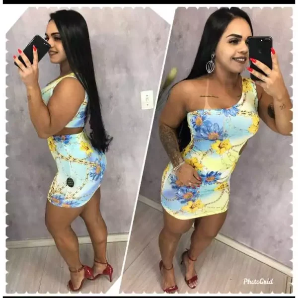 vestido de oncinha lindo suplex digital últimas peças TAMANHO ÚNICO - Imagem 13