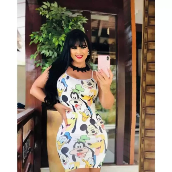 vestido de oncinha lindo suplex digital últimas peças TAMANHO ÚNICO - Imagem 17