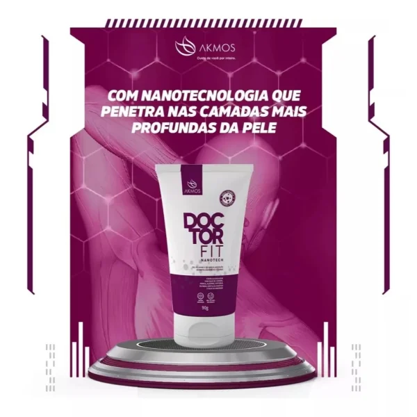 Akmos Doctor Fit Pomada Massageadora Anti-Inflamatória Para Dores Com Castanha Da Índia - Imagem 4