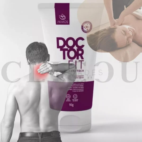 Akmos Doctor Fit Pomada Massageadora Anti-Inflamatória Para Dores Com Castanha Da Índia - Imagem 9