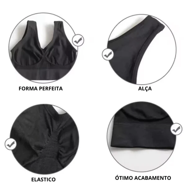 Top Feminino Academia Fitness Sutiã C/ Bojo Removível Treino - Imagem 10