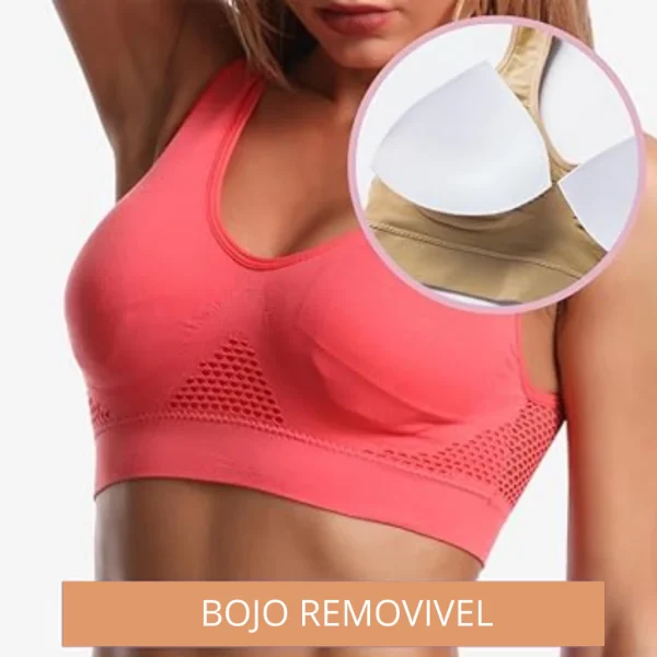 Top Feminino Academia Fitness Sutiã C/ Bojo Removível Treino - Imagem 9