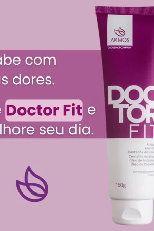 Doctor Fit Gel Alivio Das Dores Akmos 150g Original Para Dor Muscular E Articulações Massagem Arnica
