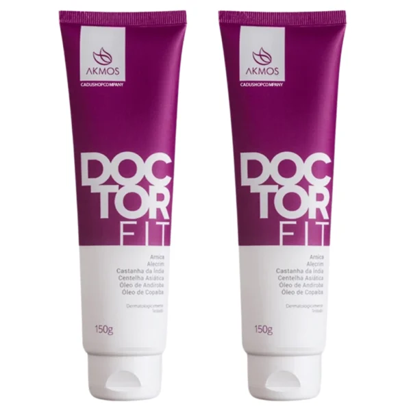 Kit 2 Doctor Fit Gel Dor Muscular E Articulações Alivio Das Dores Akmos Original Creme Massageador