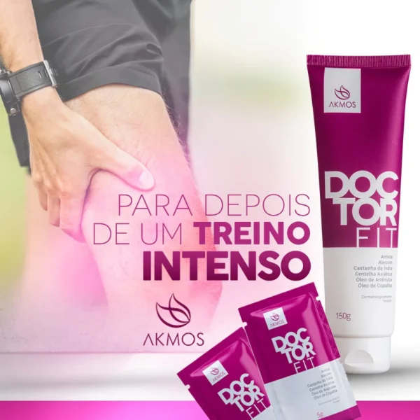 Kit 4 Gel Massageador Doctor Fit 150g Alivio Dor Lesões Akmos Original Massagem Dores Articulações - Imagem 7