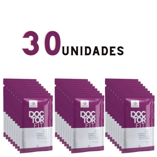 30 Sachê Doctor Fit Akmos Massagem E Alívio Das Dores - Imagem 2
