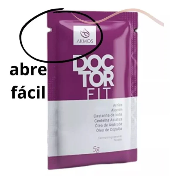 30 Sachê Doctor Fit Akmos Massagem E Alívio Das Dores - Imagem 3