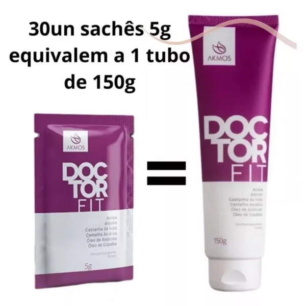 30 Sachê Doctor Fit Akmos Massagem E Alívio Das Dores