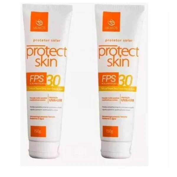2protetor Solar Protect Skinfps 30 Akmos Toque Seco Original - Imagem 4