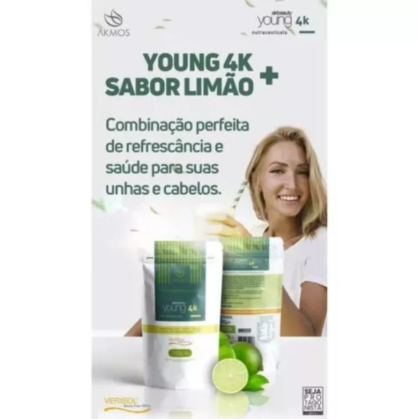 Young 4k Ak Beauty Colágeno Hidrolisa Akmos - Imagem 4