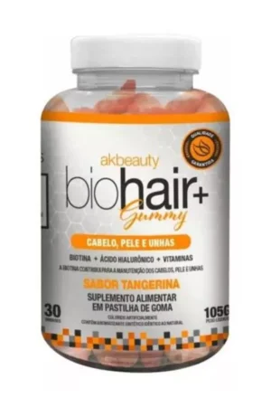 Bala Gummy Biohair Biotina Ácido Hialurônico + Vitaminas Ak