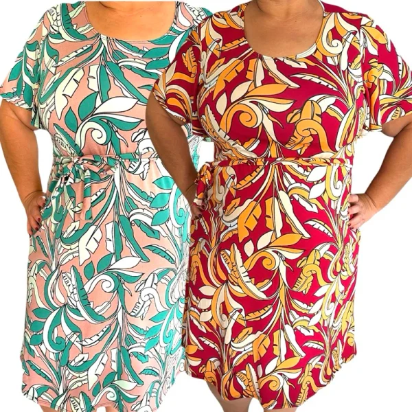 Vestido Plus Size Feminino Soltinho G2 Vestidinho Dress moda evangélica Plus Elegante - Imagem 10