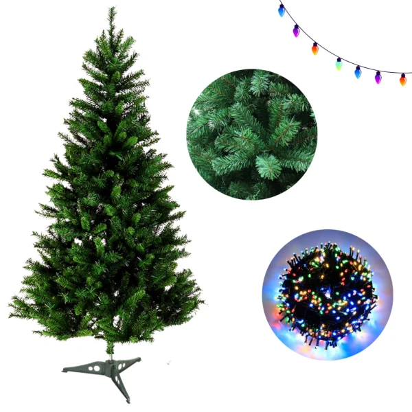 Árvore Natal Tradicional Pinheiro Verde 1,50 Metros Premium Cheia - Imagem 3