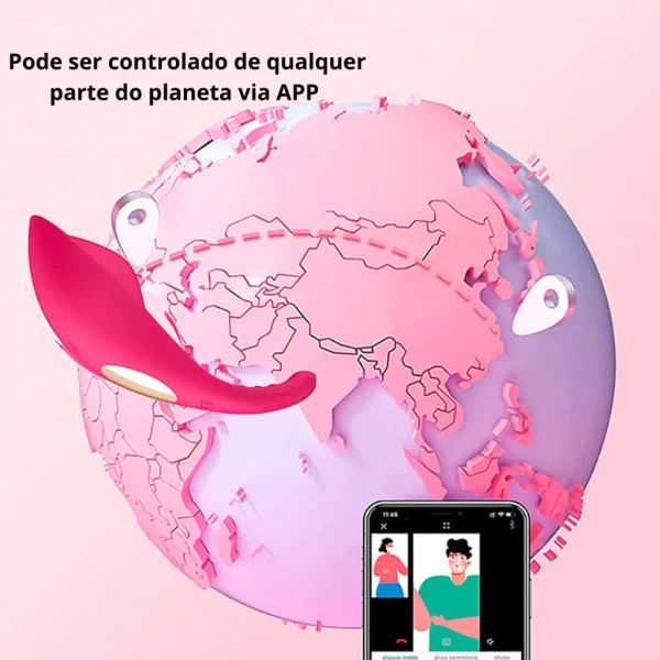 Vibrador Bluetooth Calcinha Feminino Sexual Controle a Distância Aplicativo - Imagem 6