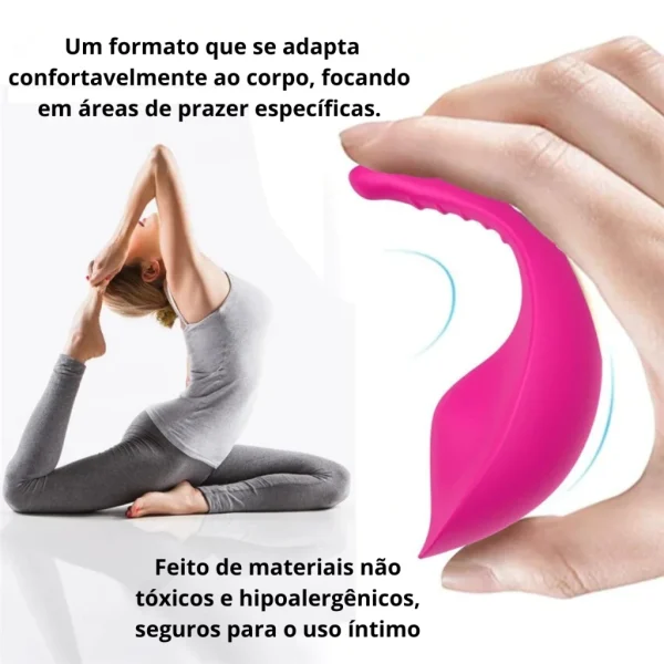Vibrador Bluetooth Calcinha Feminino Sexual Controle a Distância Aplicativo - Imagem 4
