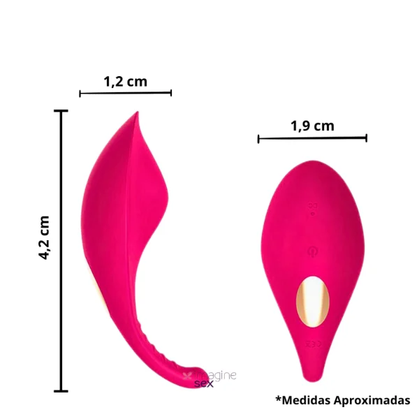 Vibrador Bluetooth Calcinha Feminino Sexual Controle a Distância Aplicativo - Imagem 8