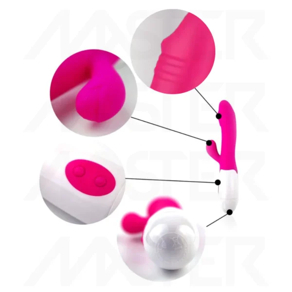 Vibrador Feminino Varinha Mágica Massageador + Vibrador Dupla Estimulação Clitoriana e Ponto G - Imagem 8