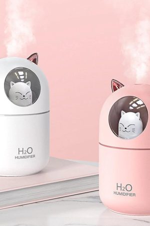UMIDIFCADOR DIFUSOR ABAJUR GATINHO