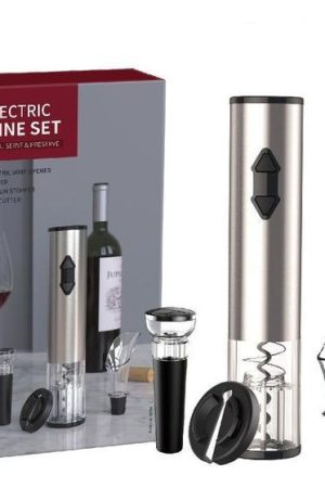 ABRIDOR DE VINHO ELÉTRICO SACA ROLHAS A PILHA KIT