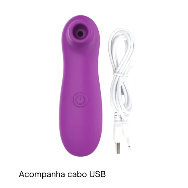 Vibrador Sugador de Clitóris Recarregável Estimulador Com Função de Pulsação - Imagem 14