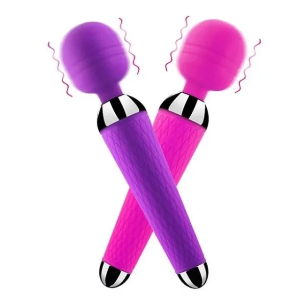 Vibrador Feminino Varinha Mágica Massageador + Vibrador Dupla Estimulação Clitoriana e Ponto G - Imagem 2