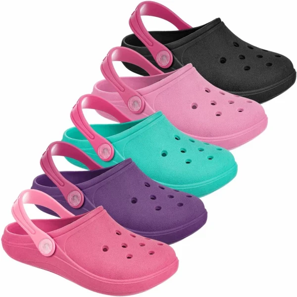 Babuche Infantil Sandália Feminina Chinelo Calce Fácil Menina Bebe Criança Antiderrapante Borracha Colorido Moda Blogueira - Imagem 6