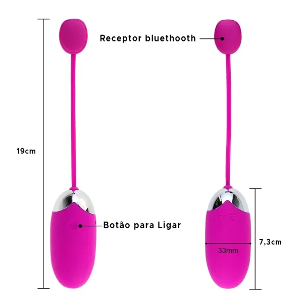Vibrador Bluethooth Feminino Ponto G Controle por Celular À distância 12 Modos de Vibração - Pretty Love Bluetooth - Imagem 9