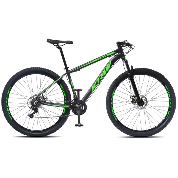 Bicicleta aro 29 KRW Alumínio 24 Velocidades Marchas Freio a Disco Suspensão dianteira Mountain Bike R1 - Imagem 8
