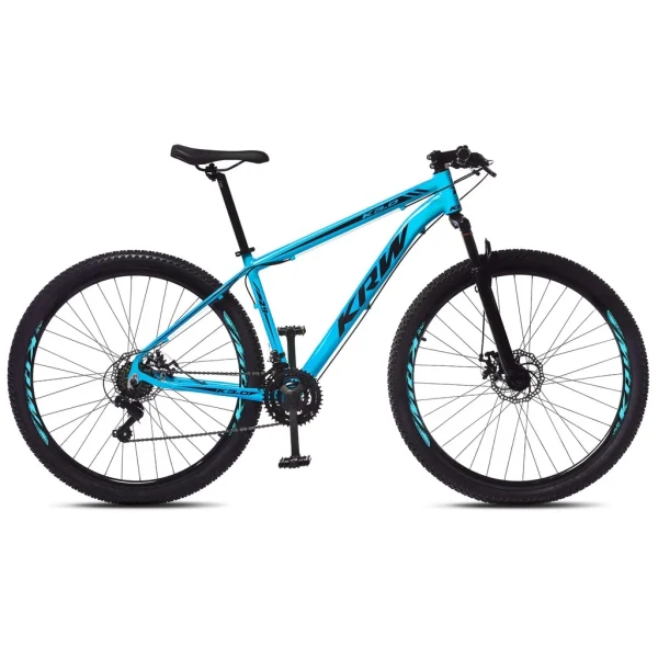 Bicicleta aro 29 KRW Alumínio 24 Velocidades Marchas Freio a Disco Suspensão dianteira Mountain Bike R1 - Imagem 3