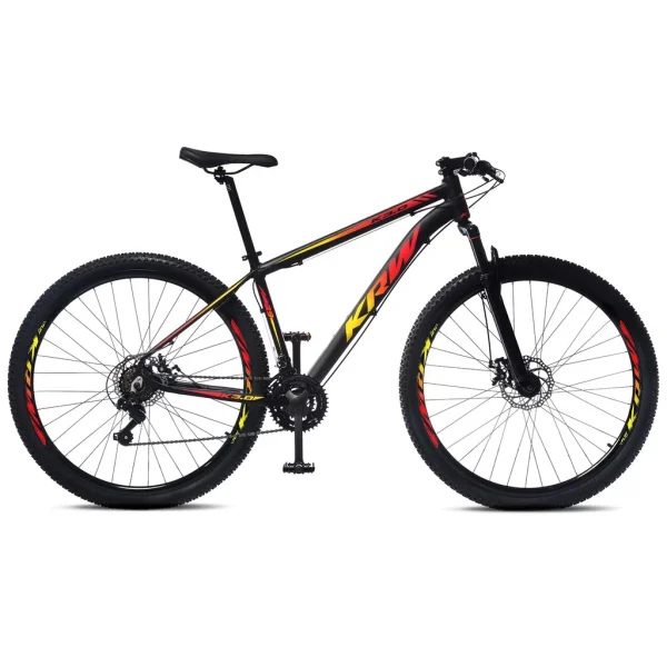 Bicicleta aro 29 KRW Alumínio 24 Velocidades Marchas Freio a Disco Suspensão dianteira Mountain Bike R1 - Imagem 2