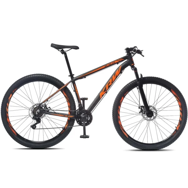 Bicicleta aro 29 KRW Alumínio 24 Velocidades Marchas Freio a Disco Suspensão dianteira Mountain Bike R1 - Imagem 5