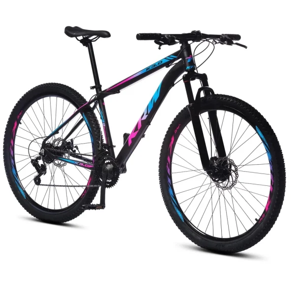 Bicicleta aro 29 KRW Alumínio 24 Velocidades Marchas Freio a Disco Suspensão dianteira Mountain Bike R1 - Imagem 15
