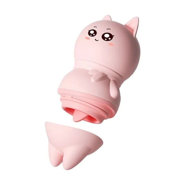 Vibrador Feminino com Língua Formato Gato 10 Vibrações Gatinho - Imagem 2
