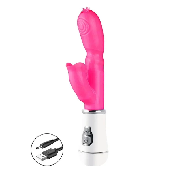 Vibrador Feminino Ponto G Estimulador de Clitoriano com Lingua Forte Potente Recarregável 12 modos - Imagem 3