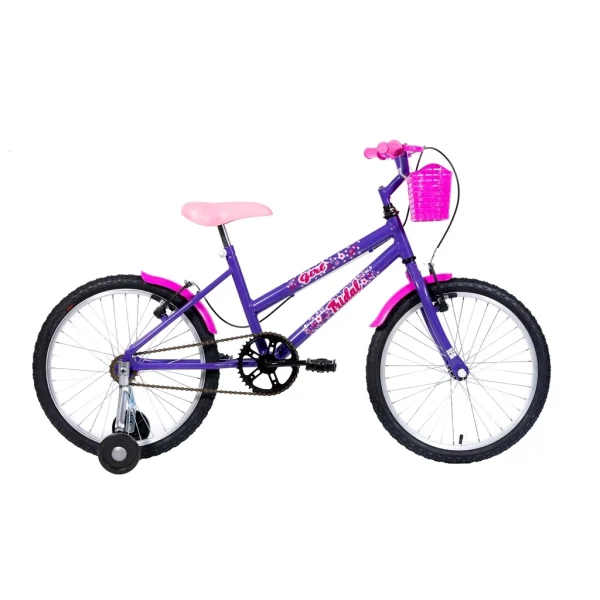 Bicicleta Aro 20 Infantil MTB Girl Com Roda Lateral - Imagem 4