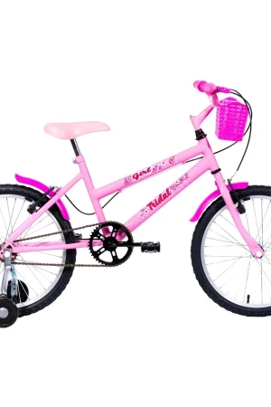 Bicicleta Aro 20 Infantil MTB Girl Com Roda Lateral
