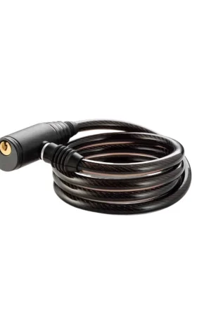 Trava Cabo De Aço 10mm Cadeado Segurança 90 centímetros Bike Moto Espiral Anti-Roubo