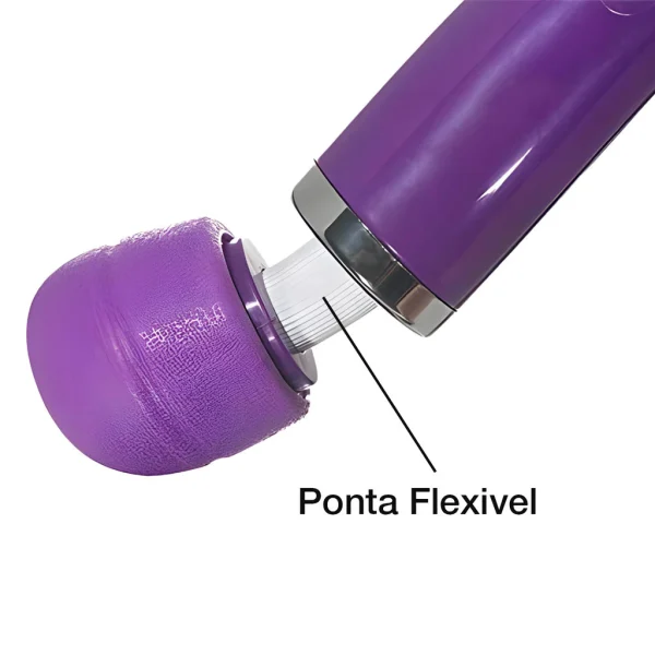 Vibrador Varinha Mágica Elétrica 32cm com 10 Modos de Vibração Super Potente e Silencioso - Imagem 9