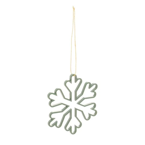 3 Enfeites Woodart para Árvore de Natal Vazado Verde - Imagem 4