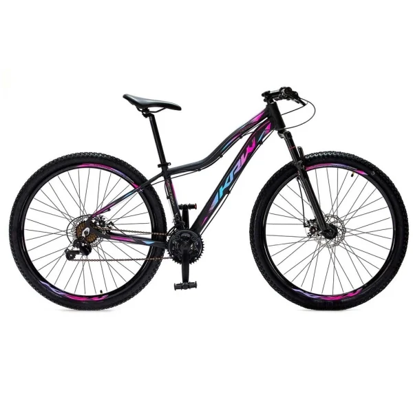 Bicicleta aro 29 KRW Alumínio 24 Velocidades Marchas Freio a Disco Suspensão dianteira Mountain Bike R1 - Imagem 14