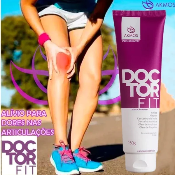 Kit 4 Gel Massageador Doctor Fit 150g Alivio Dor Lesões Akmos Original Massagem Dores Articulações - Imagem 5