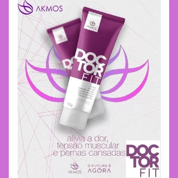 Kit 4 Gel Massageador Doctor Fit 150g Alivio Dor Lesões Akmos Original Massagem Dores Articulações - Imagem 6