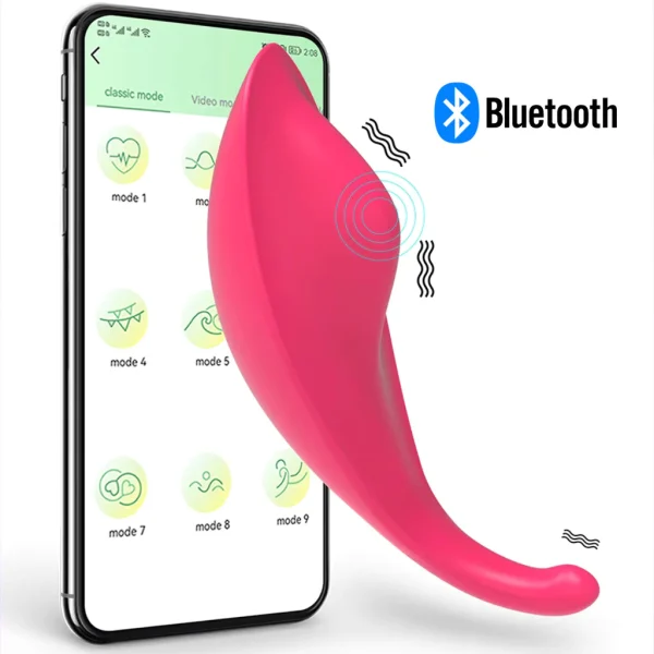 Vibrador Bluetooth Calcinha Feminino Sexual Controle a Distância Aplicativo