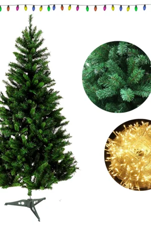 Árvore Natal Tradicional Pinheiro Verde 1,50 Metros Premium Cheia