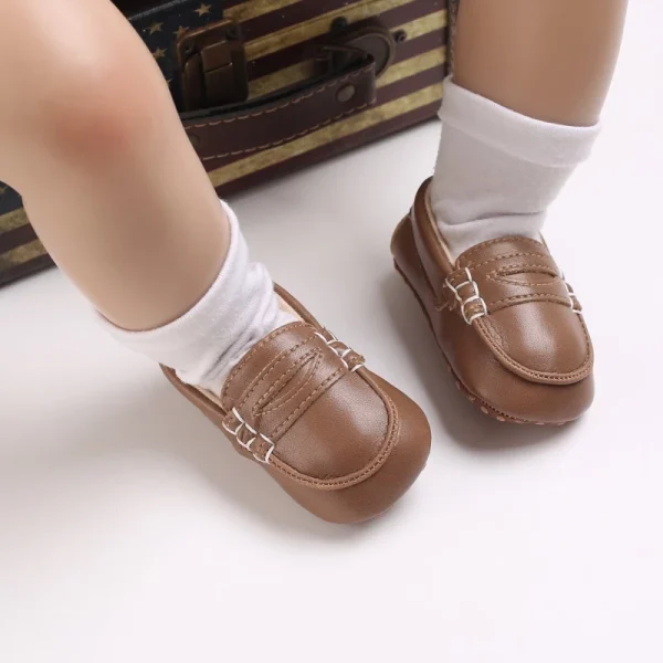 0-18M Sapatos Marrons Recém-Nascidos Temáticos Multicor Para Meninos Tênis Casuais De Sola Macia Sem Escorregamento Primeiro Andarilho - Imagem 23