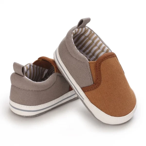 0-18M Sapatos Marrons Recém-Nascidos Temáticos Multicor Para Meninos Tênis Casuais De Sola Macia Sem Escorregamento Primeiro Andarilho - Imagem 8