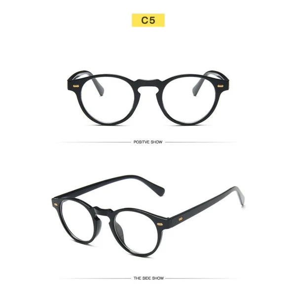 Value Choice Korean Unisex Retro Para Mulheres Homens Pequena Armação Óculos De Sol Redondos Driver Riding Eyeglasses - Imagem 10