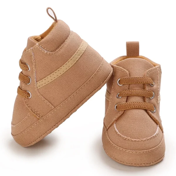 0-18M Sapatos Marrons Recém-Nascidos Temáticos Multicor Para Meninos Tênis Casuais De Sola Macia Sem Escorregamento Primeiro Andarilho - Imagem 19