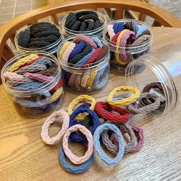 [Fita De Cabeça Espessa E Durável Sem Costura Para O Cabelo Com Elástico De Borracha Versão Coreana - Imagem 7