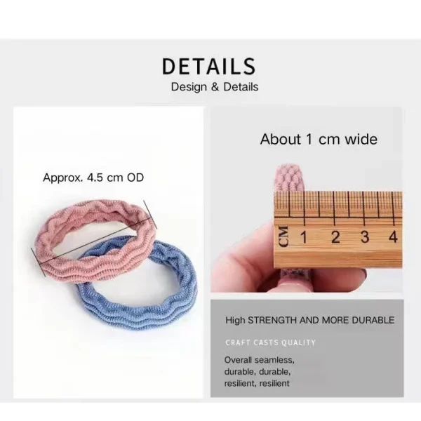 [Fita De Cabeça Espessa E Durável Sem Costura Para O Cabelo Com Elástico De Borracha Versão Coreana - Imagem 9